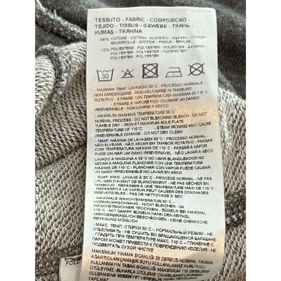 Armani Exchange Grey Zip Up Long Sleeve Lightweight Cotton Hoodie Sweatshirt M - Picture 8 of 9